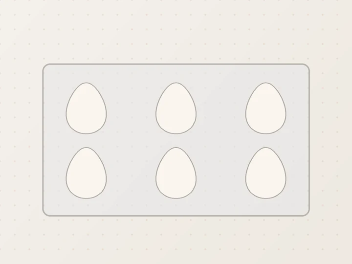 Illustration of Fresh eggs